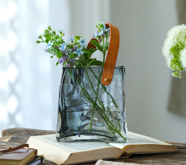 New Handbag Glass Vase Set