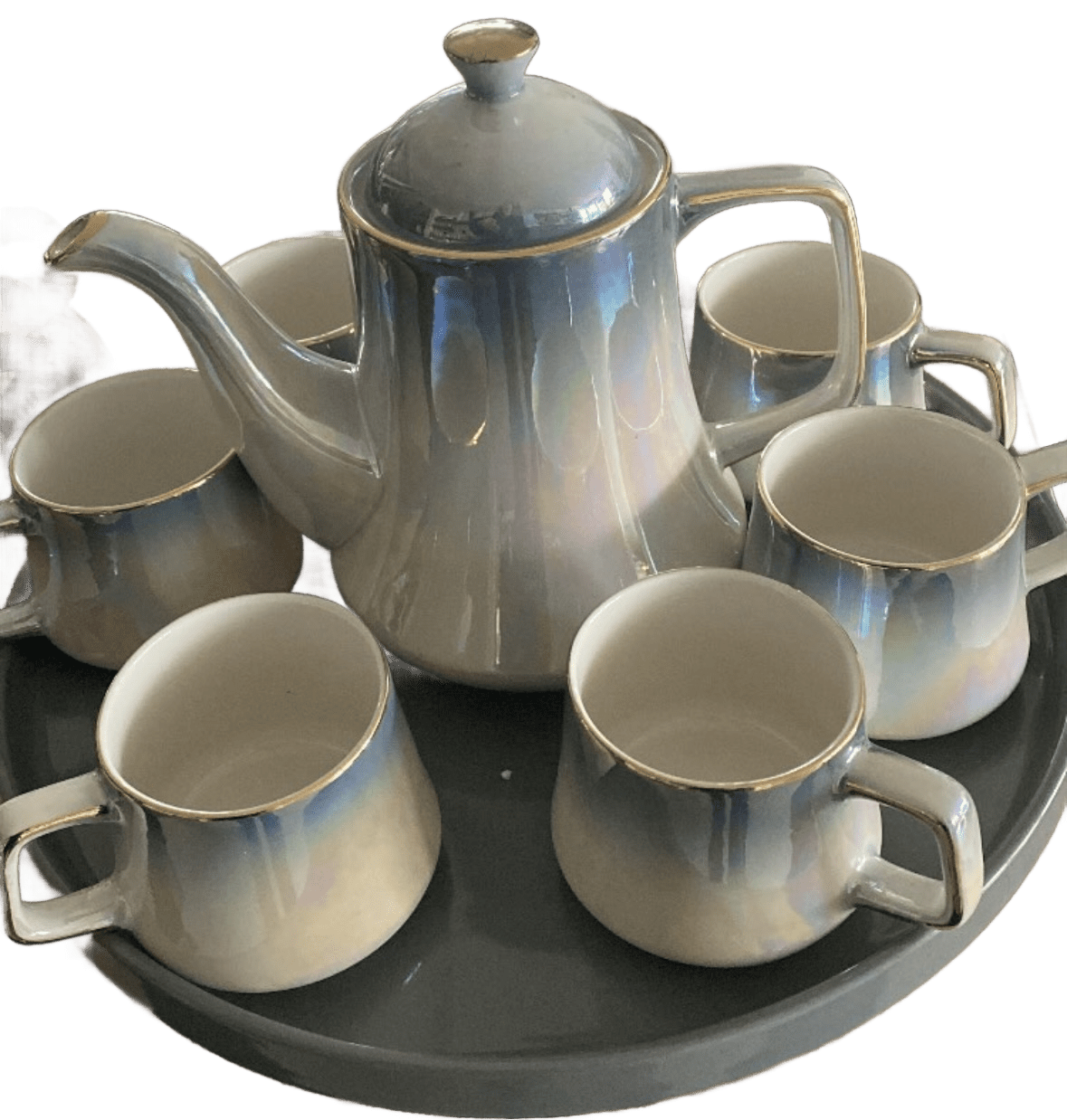 Rotating Tray Tea Set