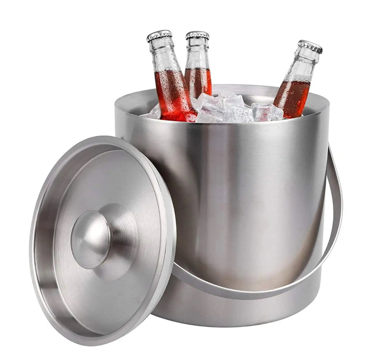 Stainless steel ice bucket