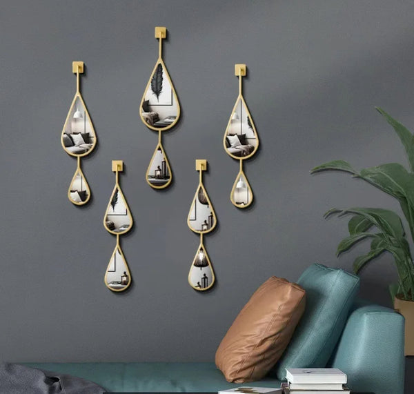 Tear-drop Mirror Set