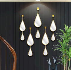 Tear-drop Mirror Set