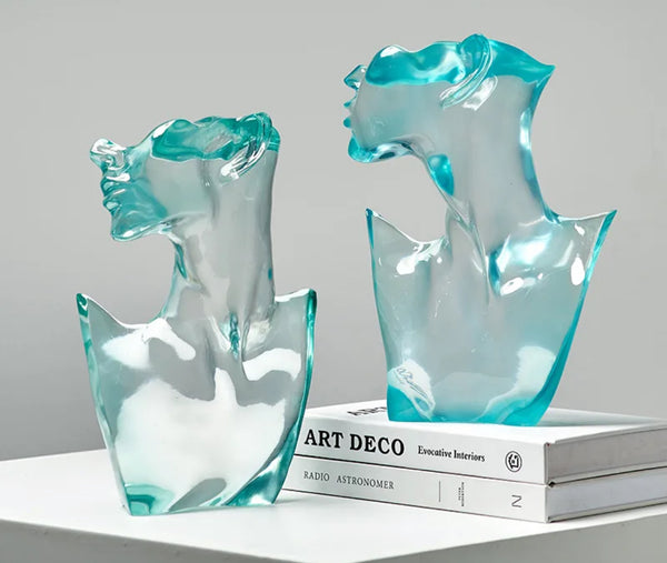 Aqua Acrylic women figure