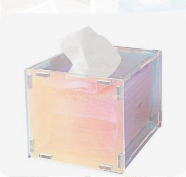 Acrylic Iridescent Tissue Box