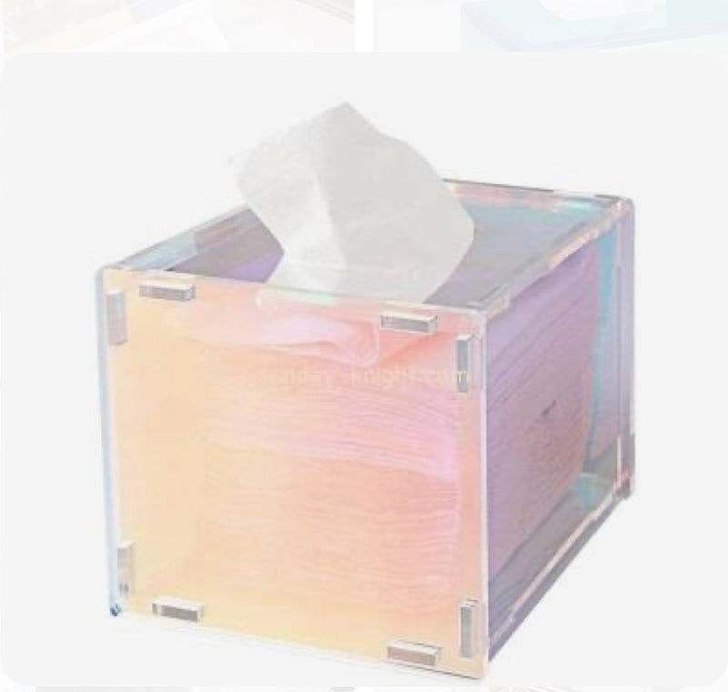 Acrylic Iridescent Tissue Box