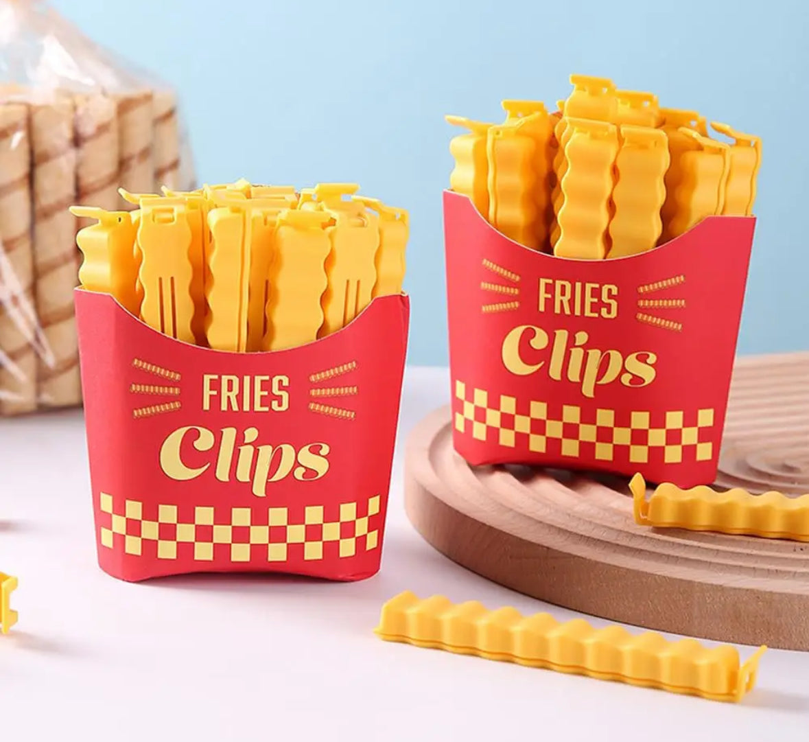 6 pcs food bag chip clips