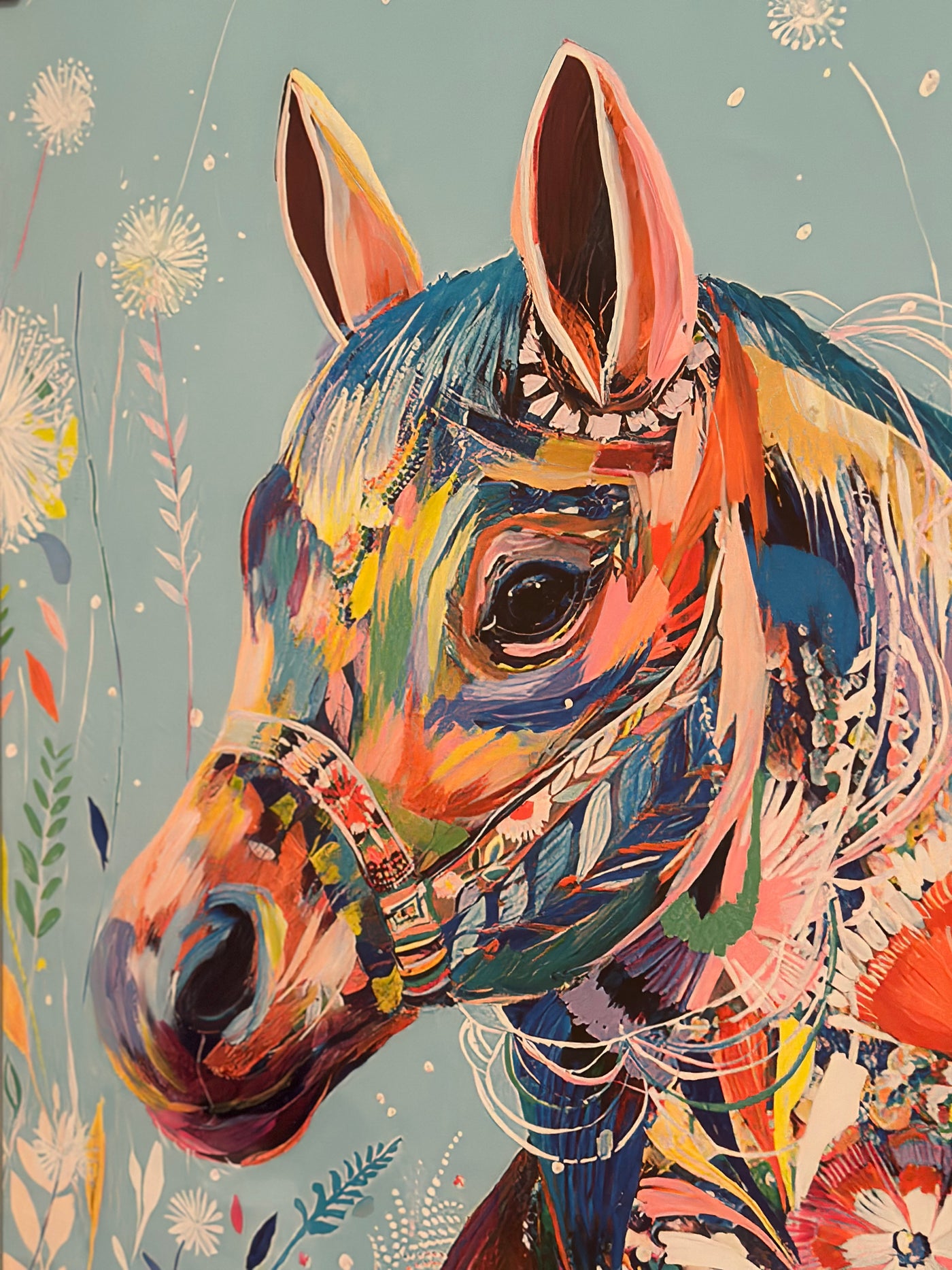 Sandra Colorfull Horse Poster