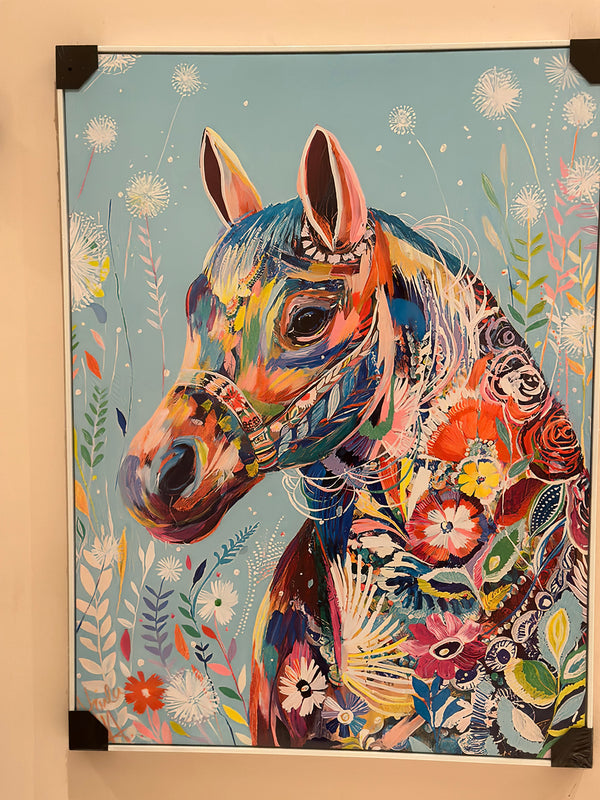 Sandra Colorfull Horse Poster