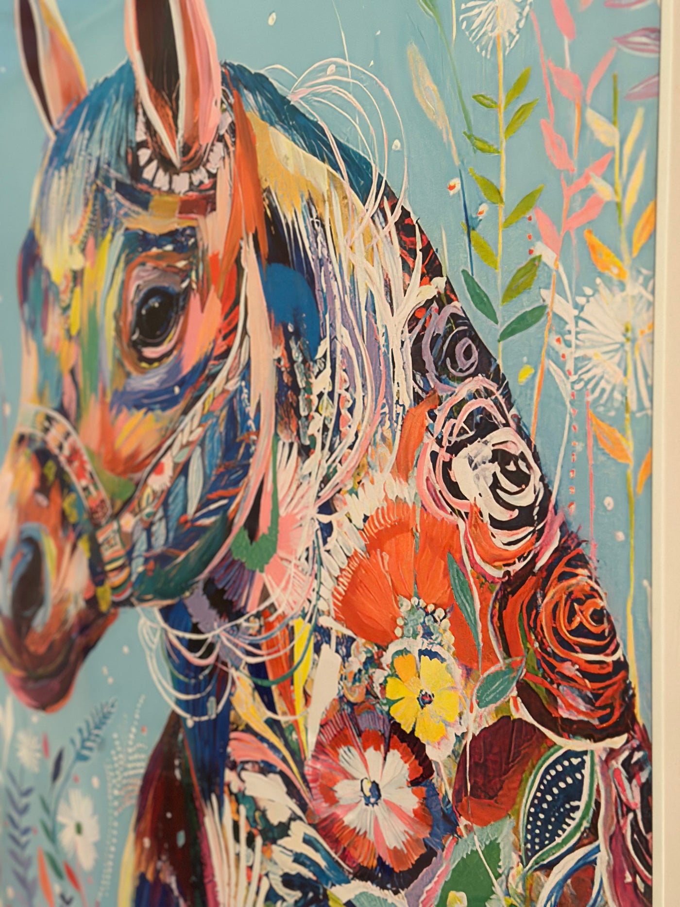 Sandra Colorfull Horse Poster