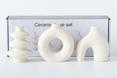 Matte Ceramic Vase Set