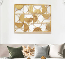 Metal gold wall deco