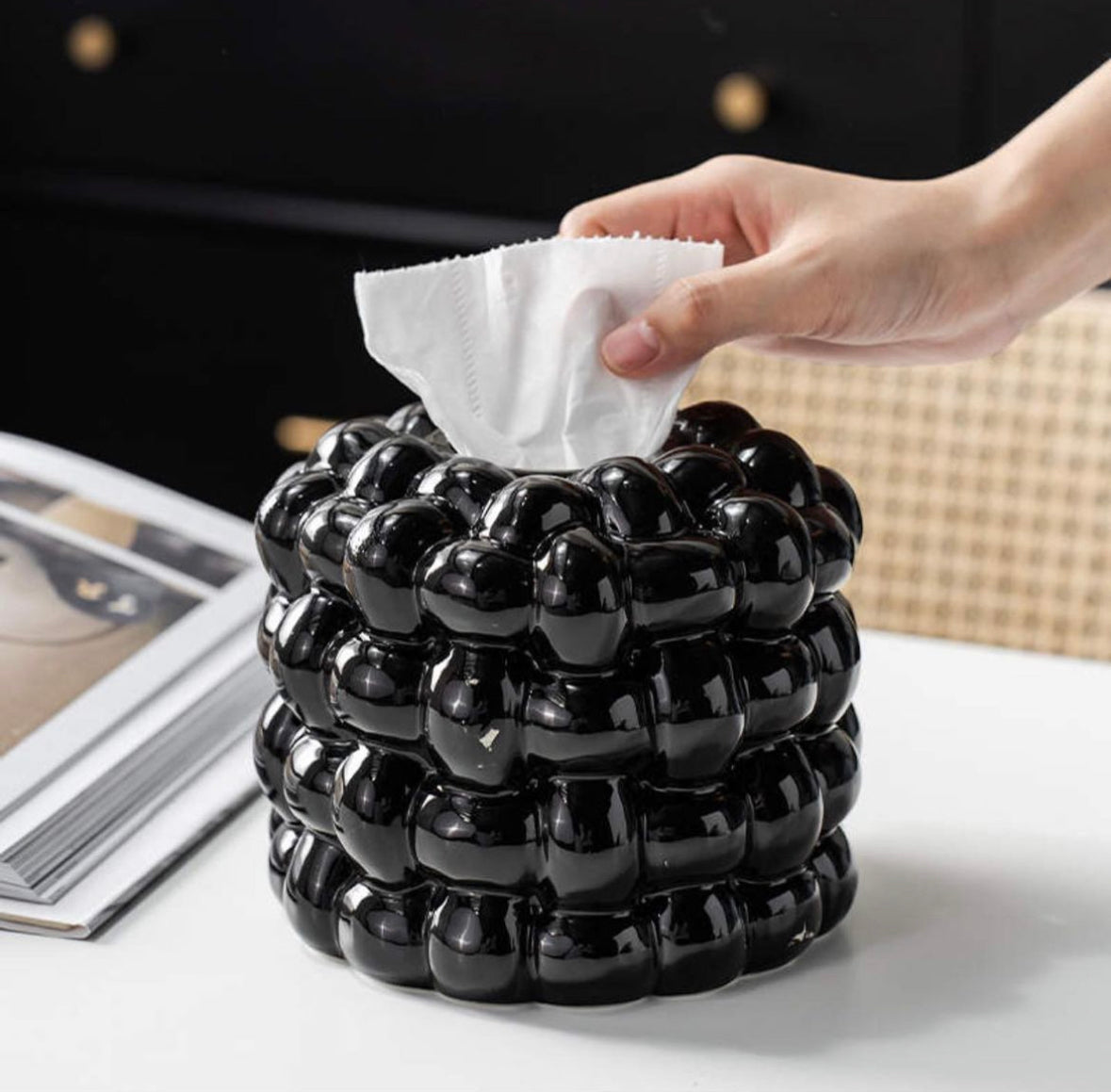 Bubbly Tissue Box Holder