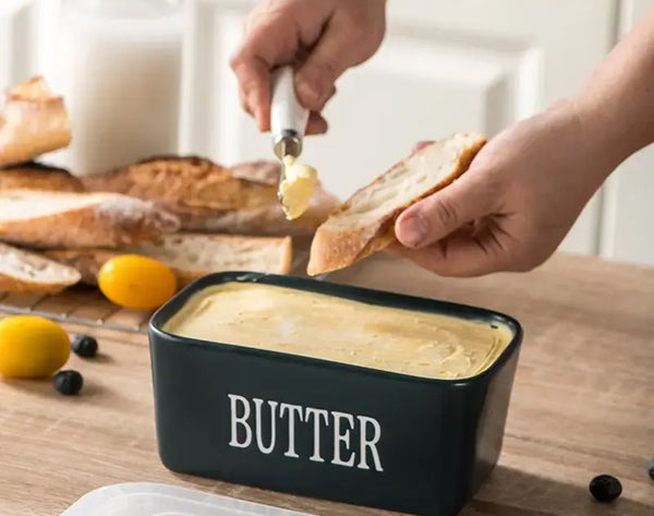 Ceramic butter storage