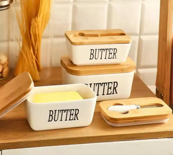 Ceramic butter storage