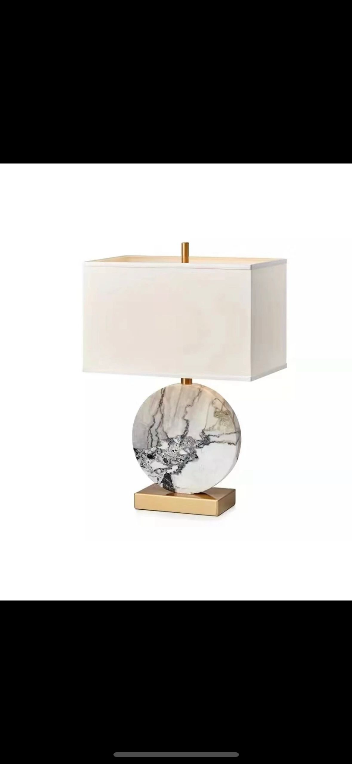 Marble Disc Table Lamp