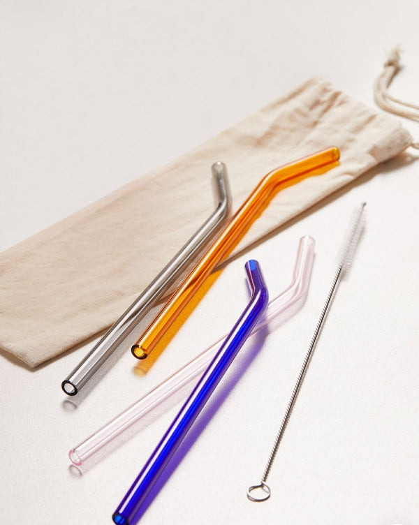 Glass Straw Set