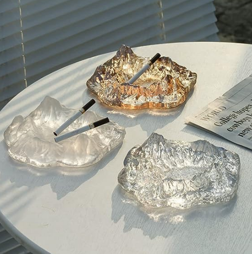 Glass Himalayan Mountain Ashtray