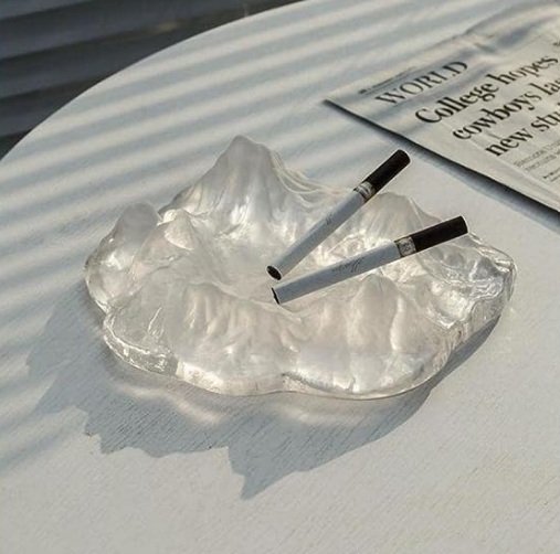 Glass Himalayan Mountain Ashtray