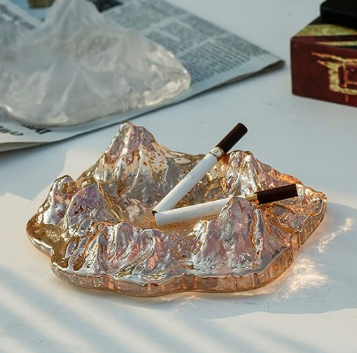 Glass Himalayan Mountain Ashtray