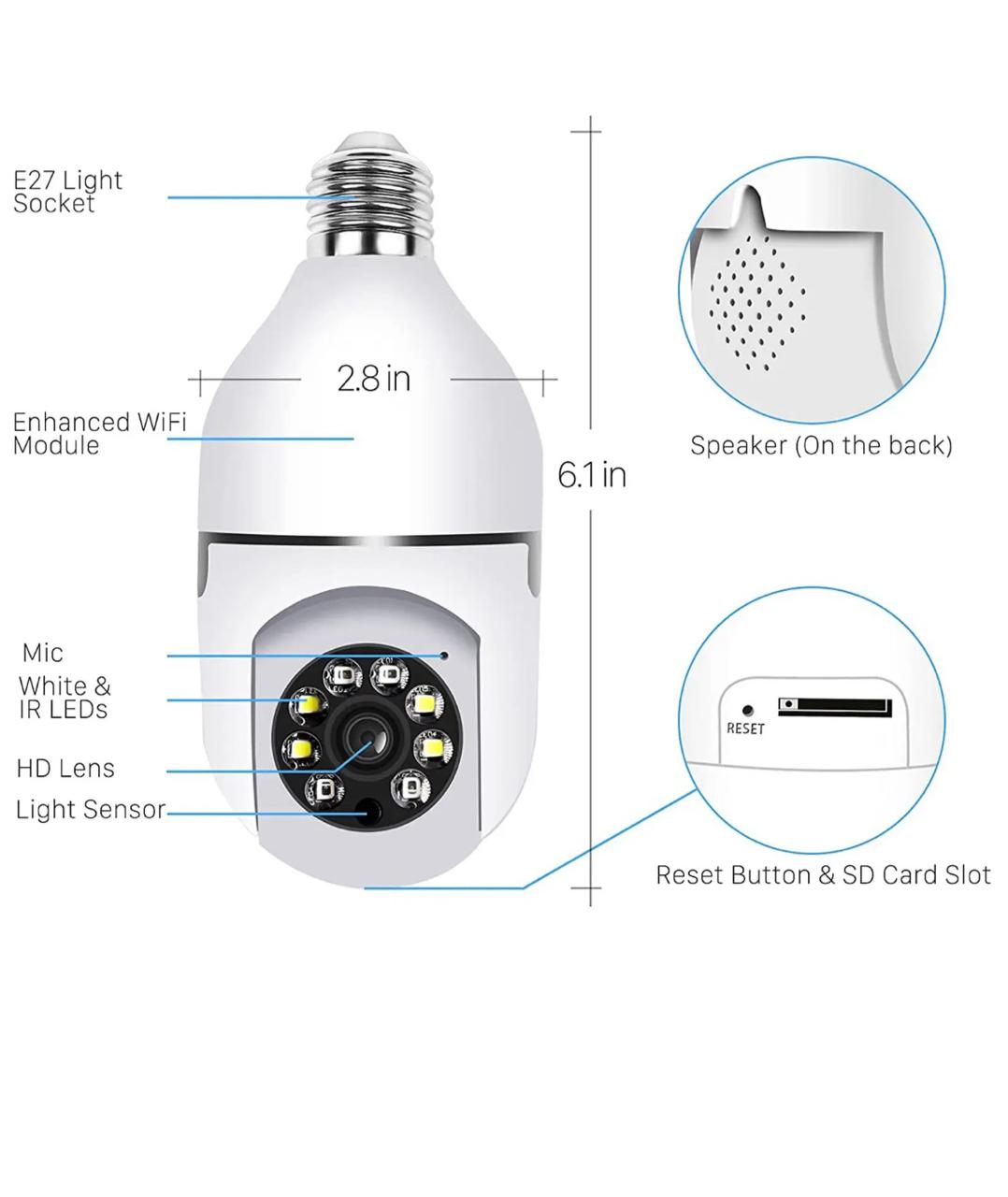 Bulb Surveillance Camera