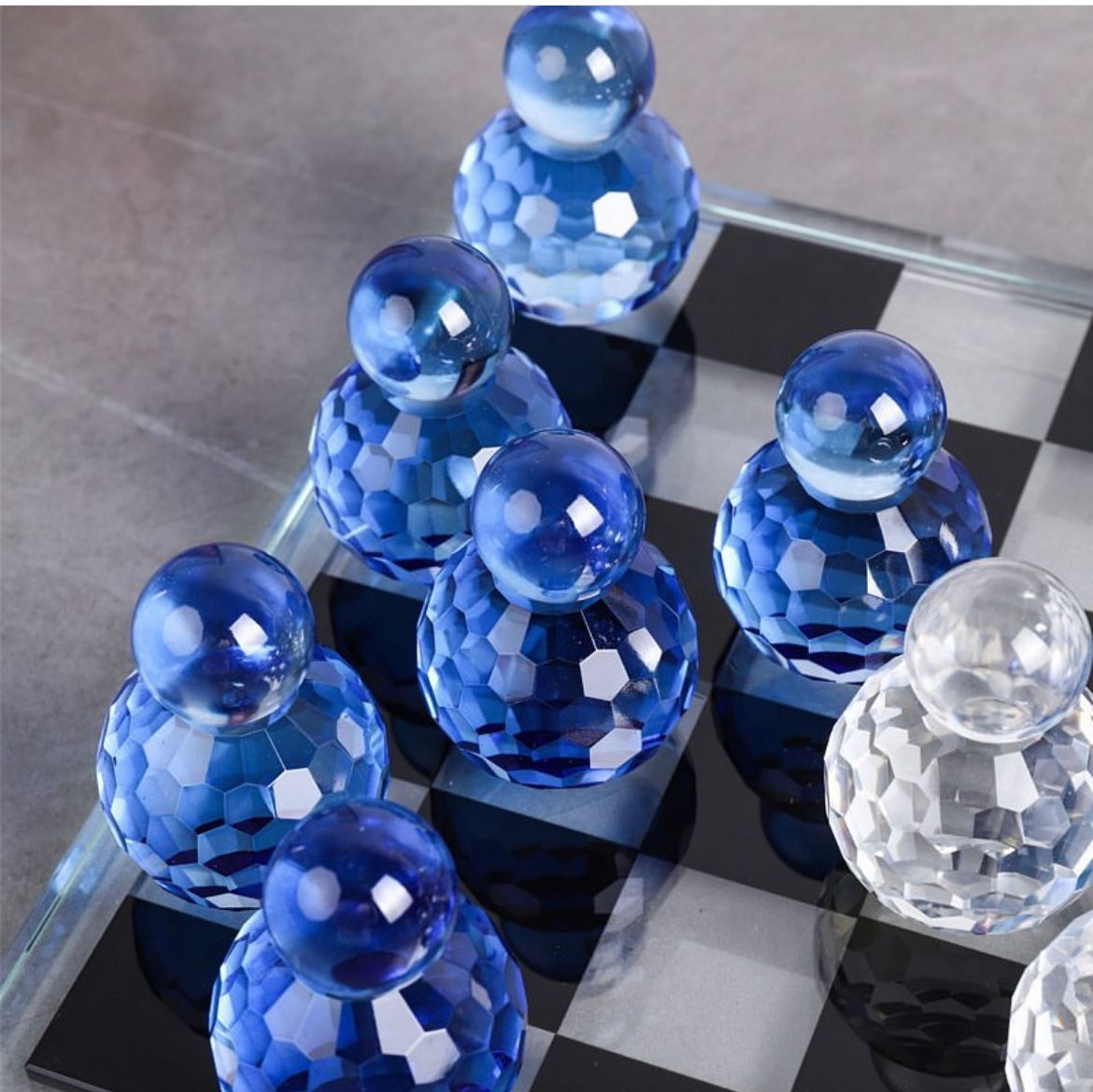 Tracy Crystal Chess Set