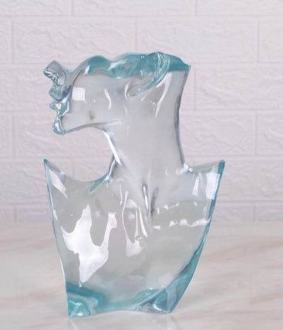 Aqua Acrylic Woman Statue